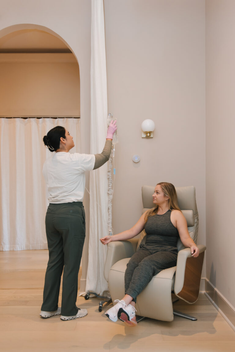 Woman availed IV therapy in New Orleans