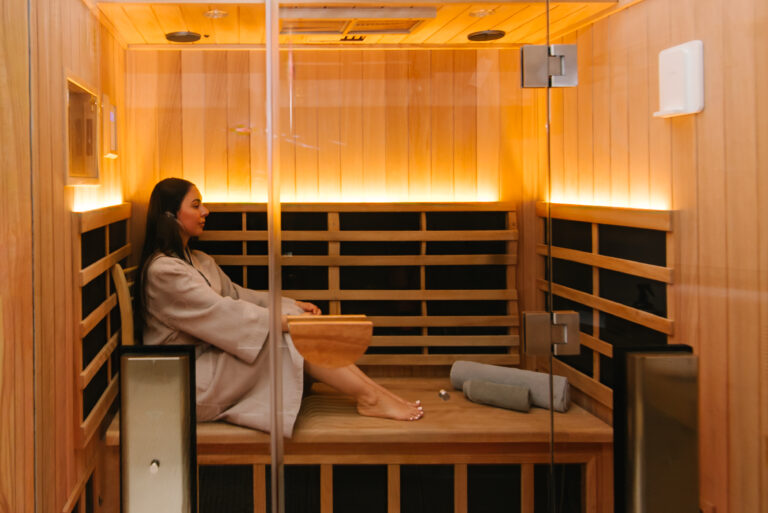 Woman inside heat therapy in New Orleans